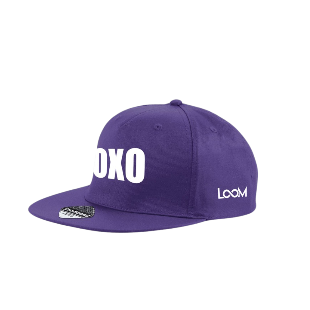 LIMITED EDITION-Purple snapback cap XOXO