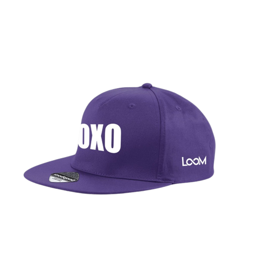 LIMITED EDITION-Purple snapback cap XOXO